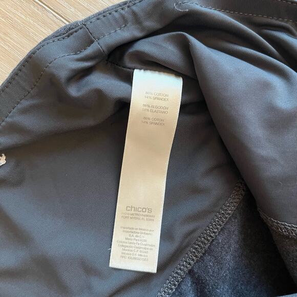 Chico’s Zenergy Women’s Gray Leggings Size M - Picture 4 of 9